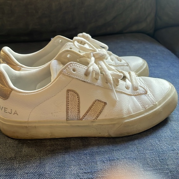 Veja CAMPO LEATHER WHITE PLATINE - Picture 3 of 4